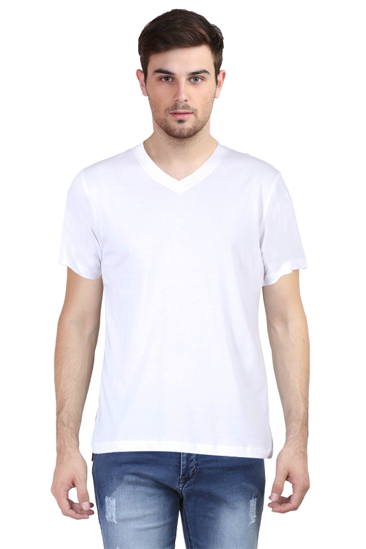 Male V-neck Half Sleeve