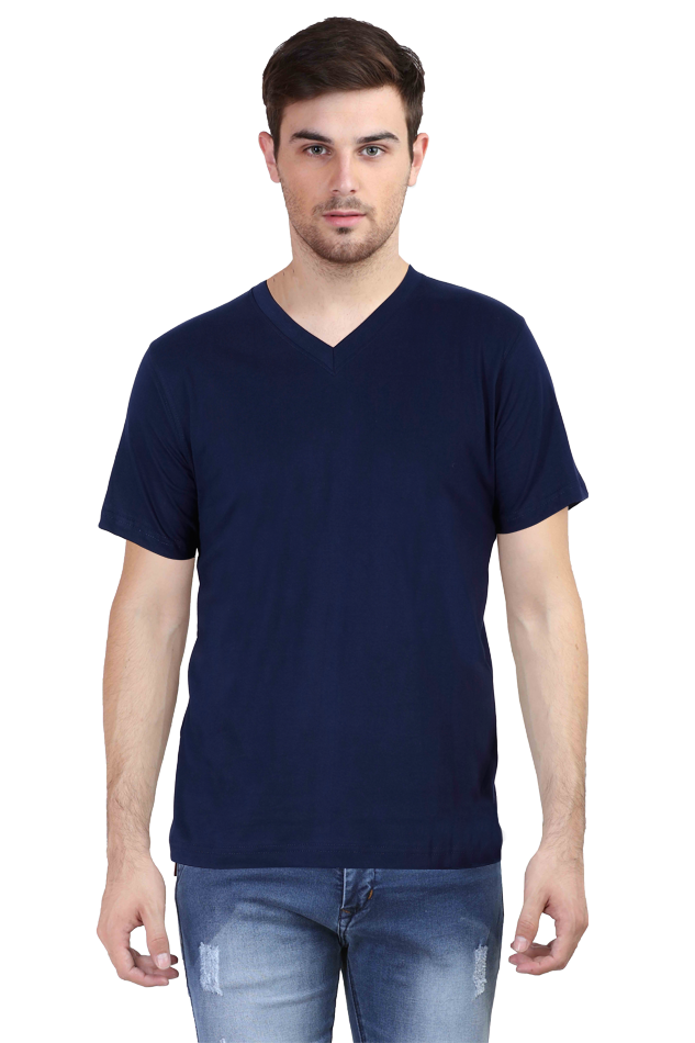 Male V-neck Half Sleeve