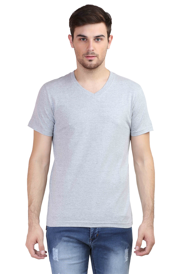 Male V-neck Half Sleeve