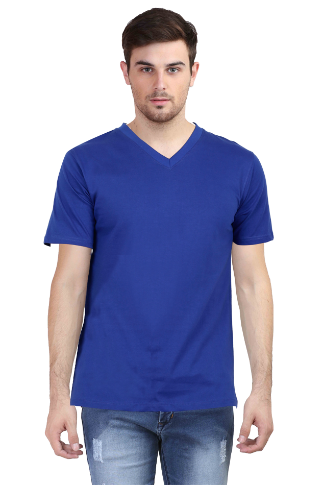 Male V-neck Half Sleeve